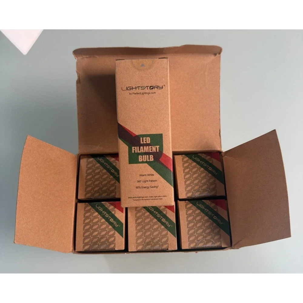 Led Filament Bulb Warm White 30% output Unopened Individual Box
